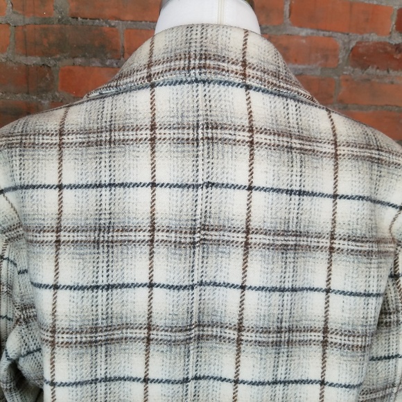 Armani Jeans Womens Blazer Ivory W/ Gray Brown - Picture 6 of 8